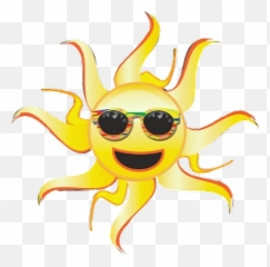Emoji Summer Sun Fun Sunshine Sticker - Portable Clip Art Png,Summer Sun Png