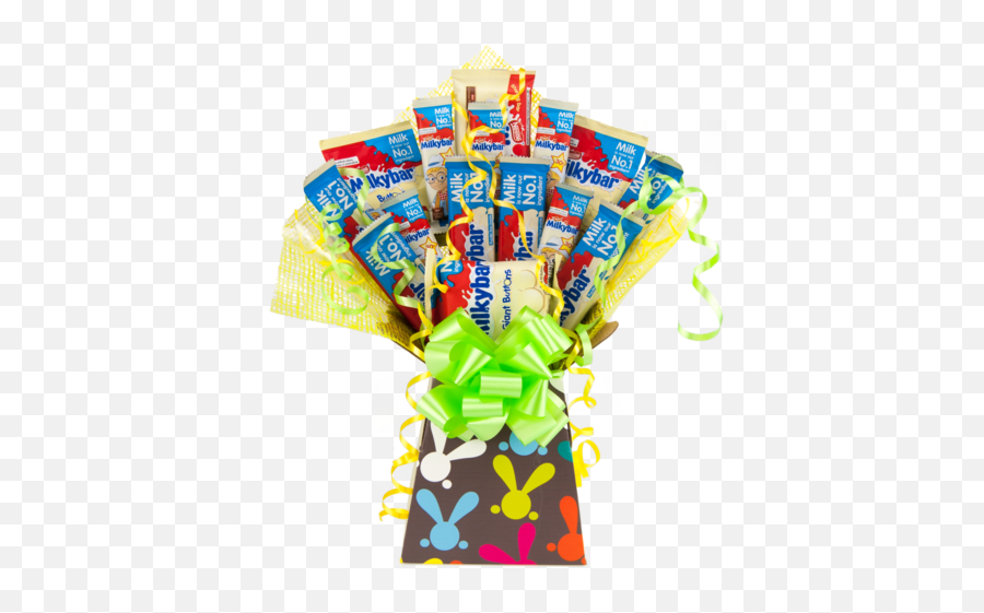 Milkybar Easter Edition Chocolate Bouquet Tree Explosion - Horizontal Png,Easter Basket Png