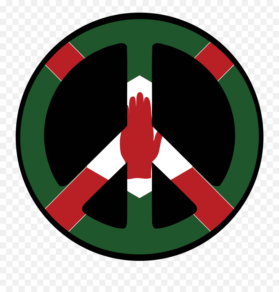 Download Hd Northern Ireland Peace Symbol Flag 4 Saint - Symbol Png,Ireland Flag Png
