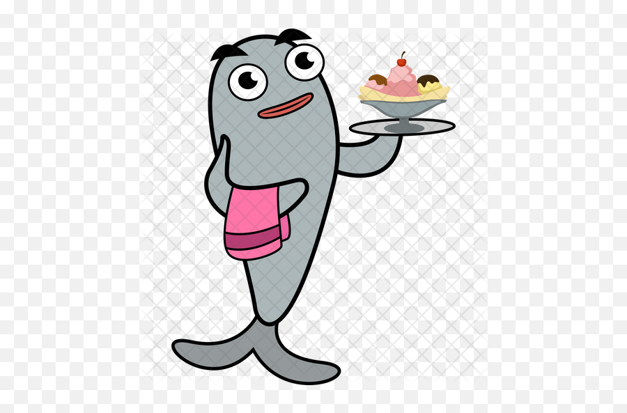 Fish As Waiter Icon - Happy Png,Waiter Png