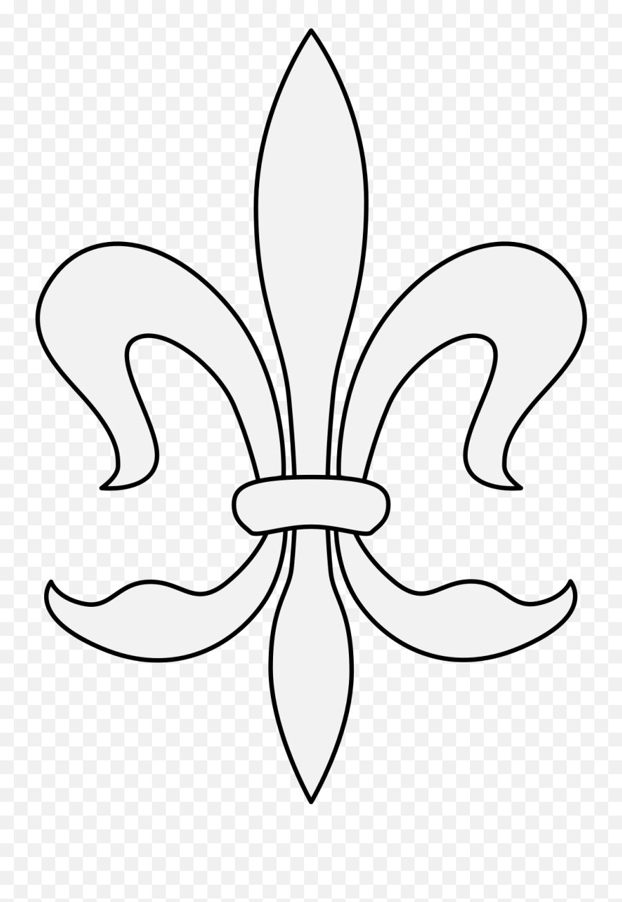 Fleur De Lys - Traceable Heraldic Art Illustration Png,Fleur De Lis Png