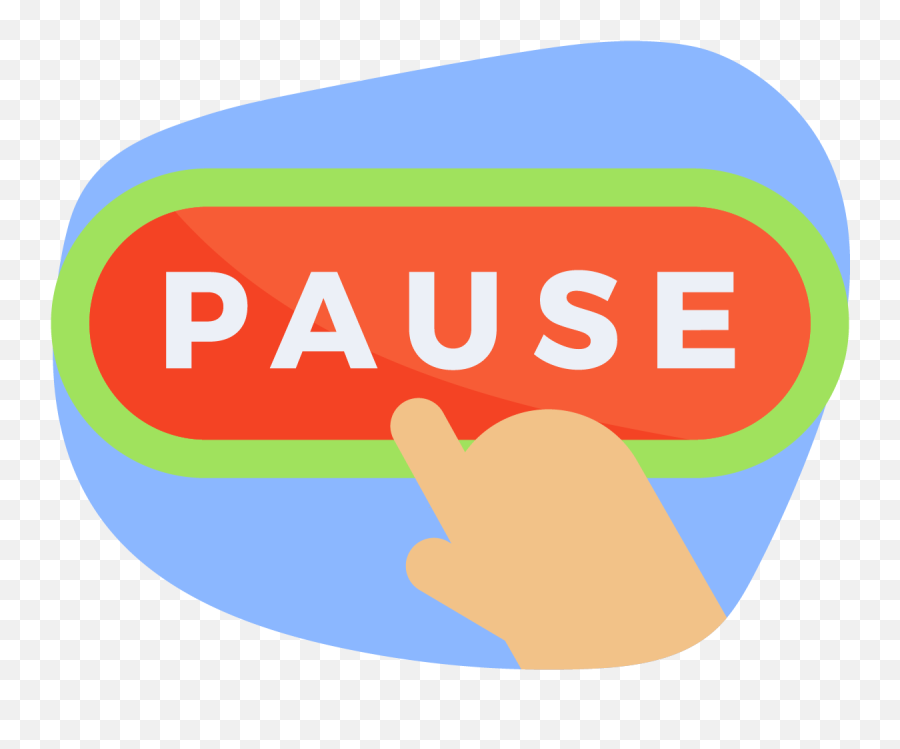 Download Pressing A Pause Button - Graphic Design Png,Pause Button Png