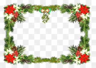 Green Christmas Border Png - Christmas Card Background Png,Natal Png
