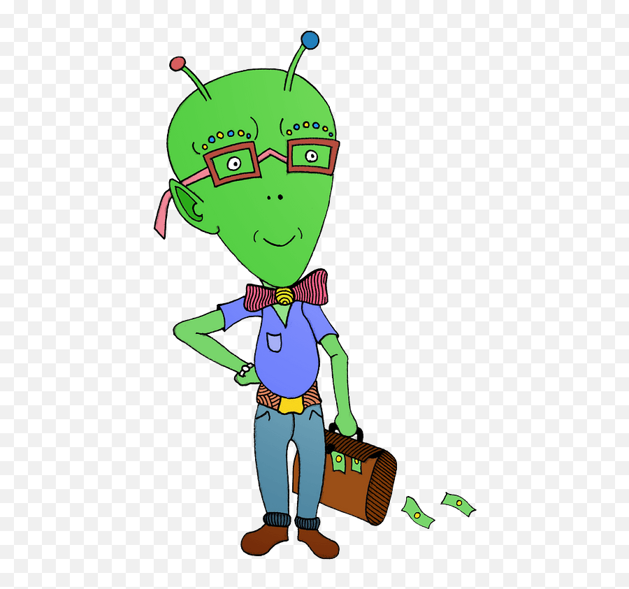 Alien Clerk Clipart Free Download Transparent Png Creazilla - Drawing Of Martian,Alien Clipart Png