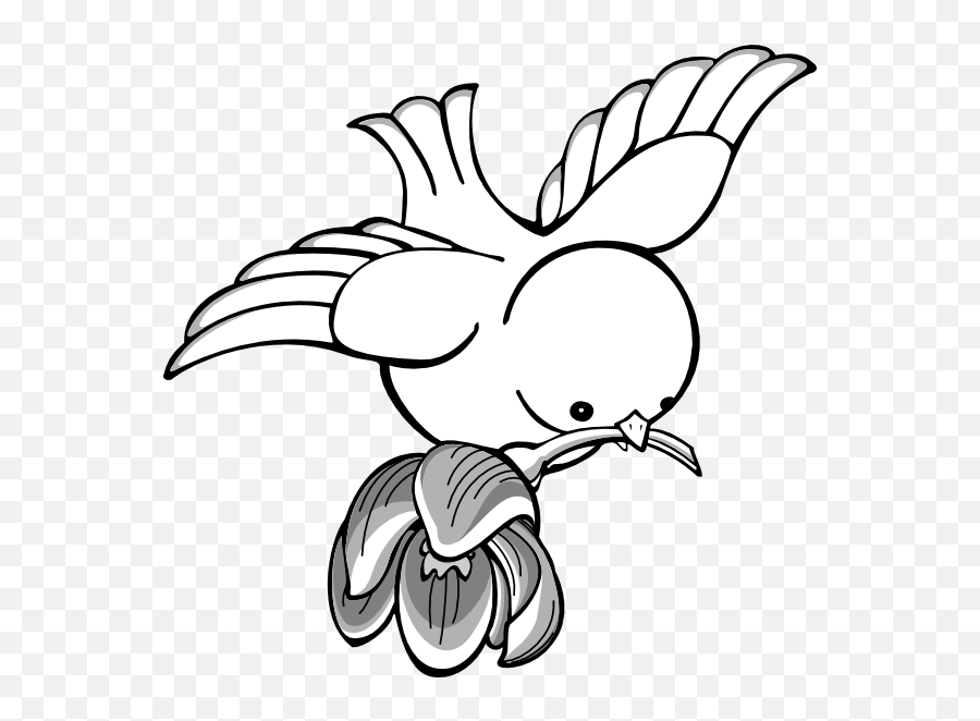 Simple Flying Bird Coloring - Get Coloring Pages