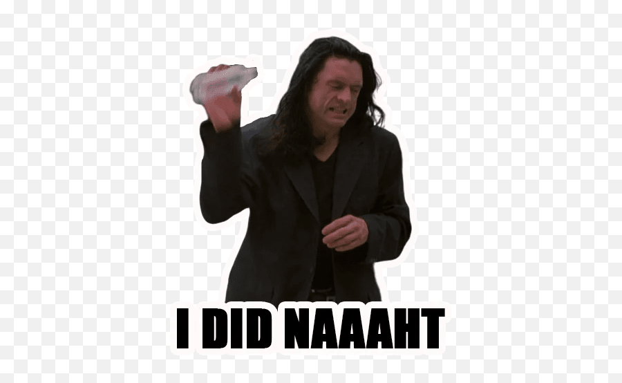 Tommy Stickers Set For Telegram - Photo Caption Png,Tommy Wiseau Png