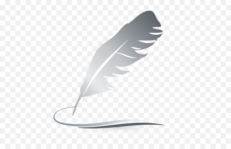 Poetry Clipart Pen Logo - White Feather Pen Png,Poetry Logo