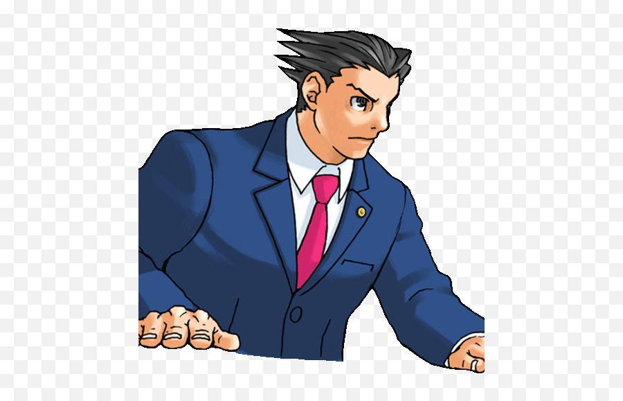 Ace Attorney - Ace Attorney Table Slam Png,Phoenix Wright Transparent