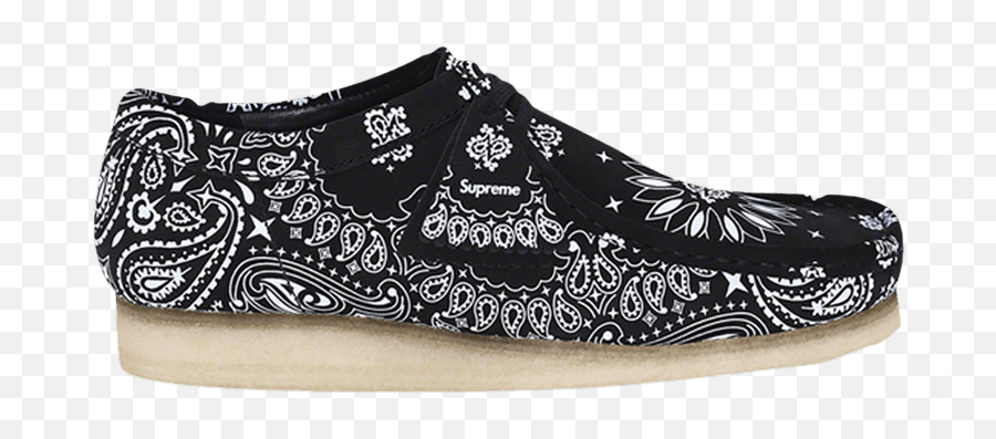 Supreme X Wallabee U0027black Bandanau0027 - Clarks 261 42426 Goat Plimsoll Png,Black Bandana Png