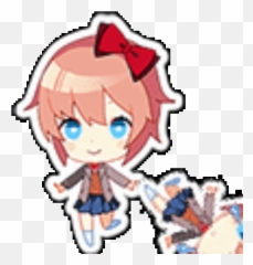 Evil Sayori Clone - Album On Imgur Ddlc Sayori Chibi Gif Png,Sayori Transparent