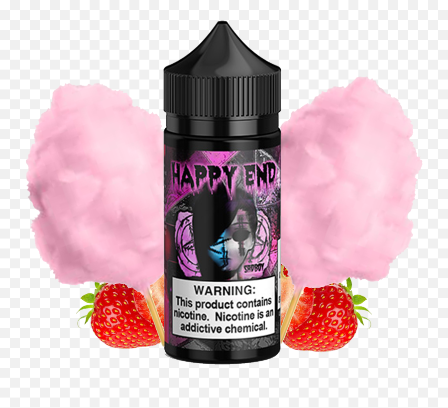 Happy End - Sadboy Pink Cotton Candy 100ml Vape Juice Strawberries Png,Cotton Candy Transparent