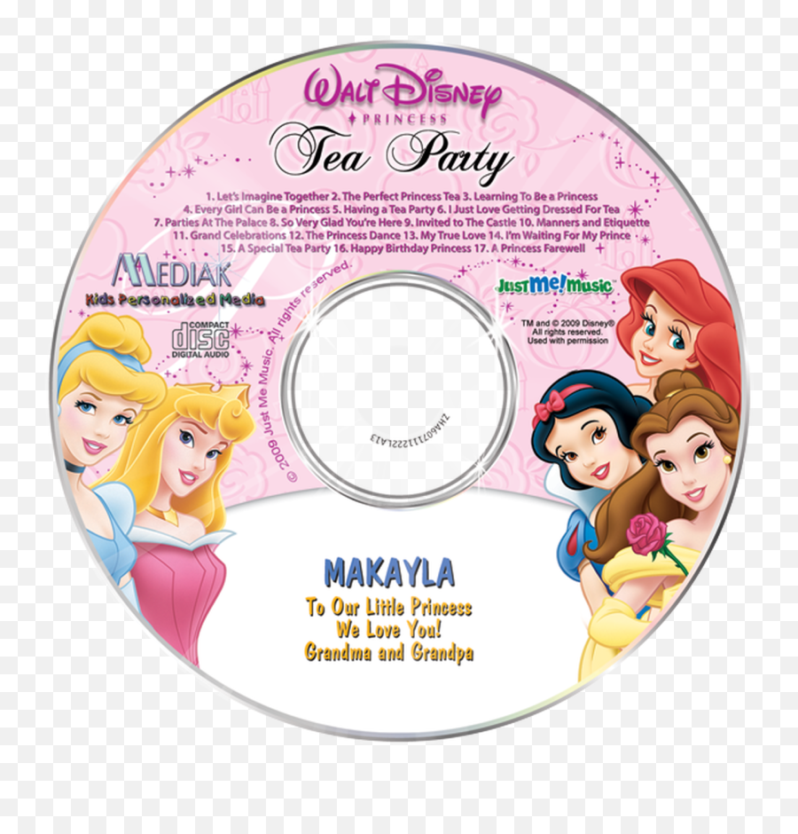 Personalized Music Cd Disney Princess - Just Me Music Png,Happy Birthday Victorian Girl Icon