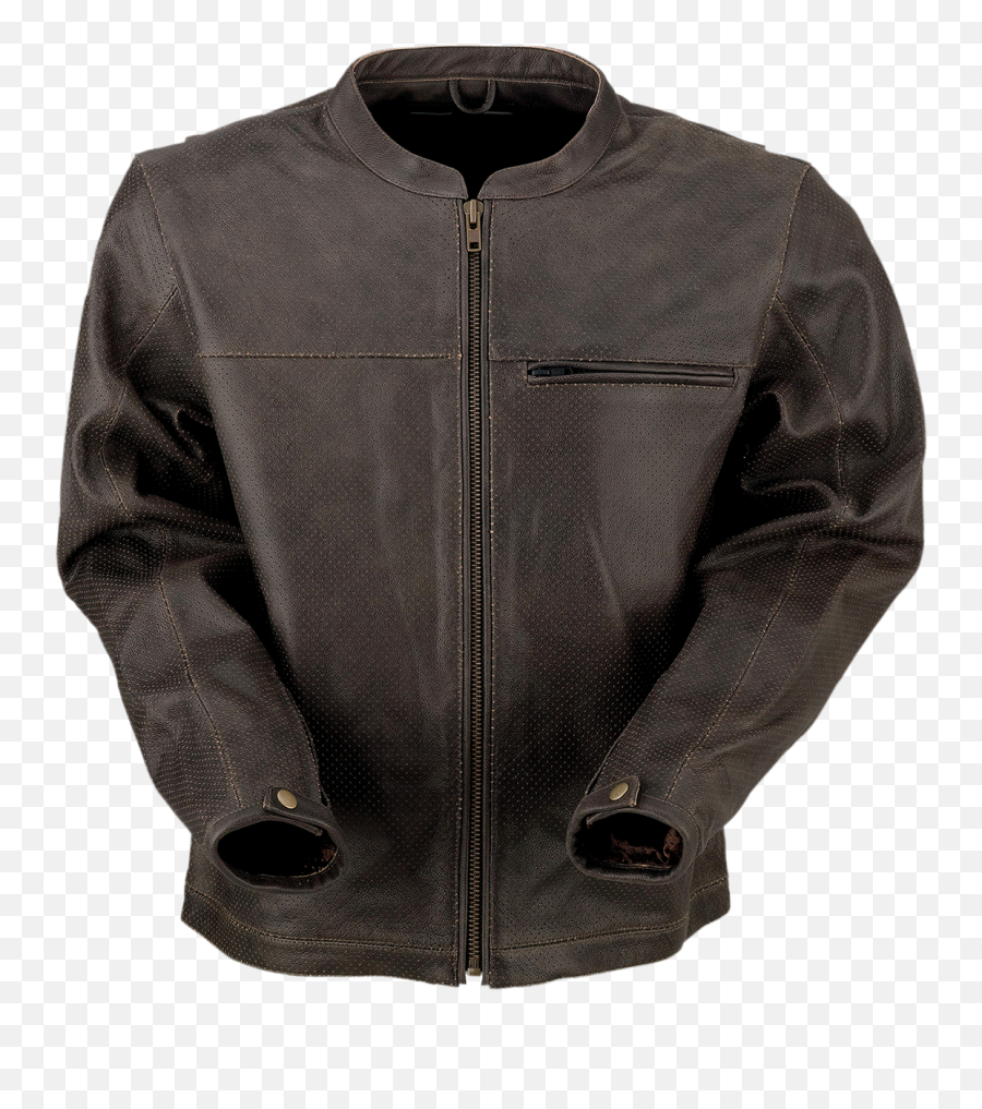 Z1r Munition Leather Jacket Brown - Long Sleeve Png,Icon Icon 1000 Axys Black