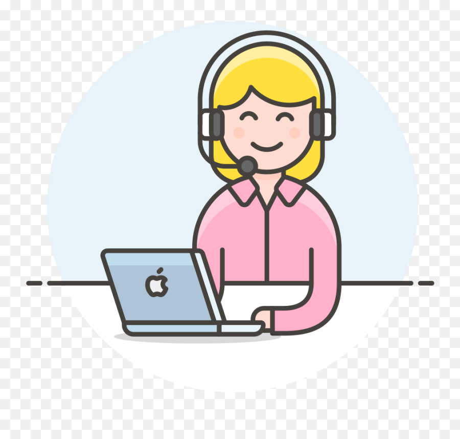 Female Customer Service Icon Clipart - Happy Png,I Ready Icon