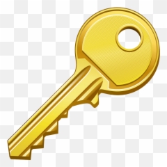 Gold Key Clipart Transparent 1 - Vector Golden png