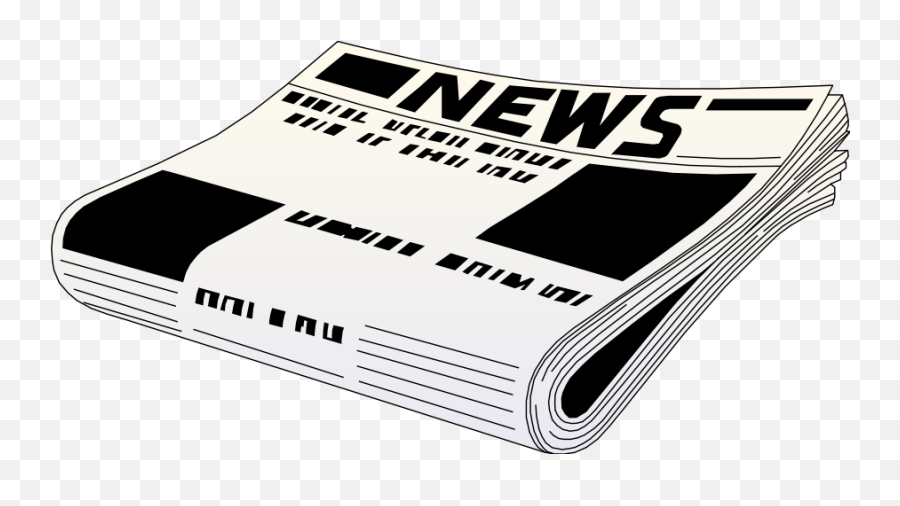 Newspaper Transparent Clipart - Newspaper Black And White Png,News Paper Png