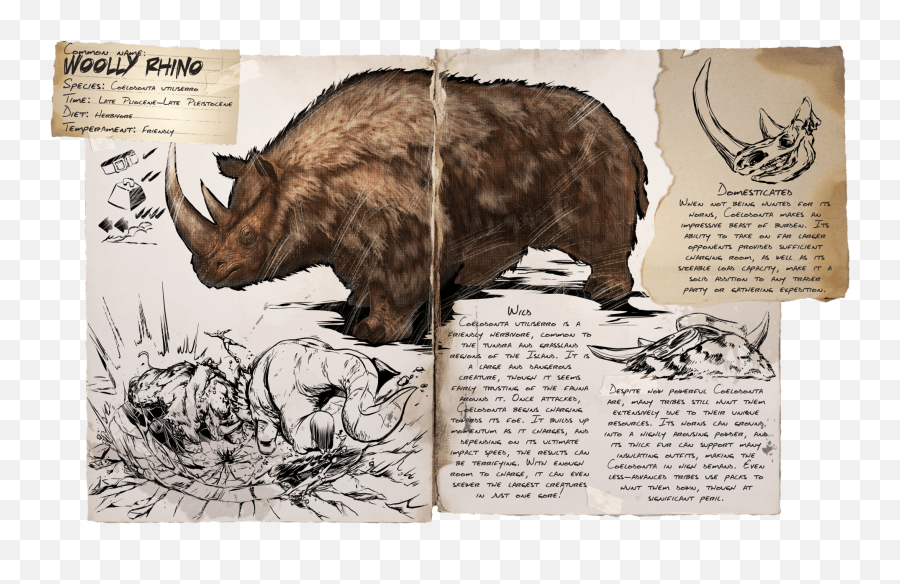 Woolly Rhino - Official Ark Survival Evolved Wiki Png,Rhino Icon Png