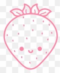 Happy Strawberry Stroke Transparent Png U0026 Svg Vector - Cartoon
