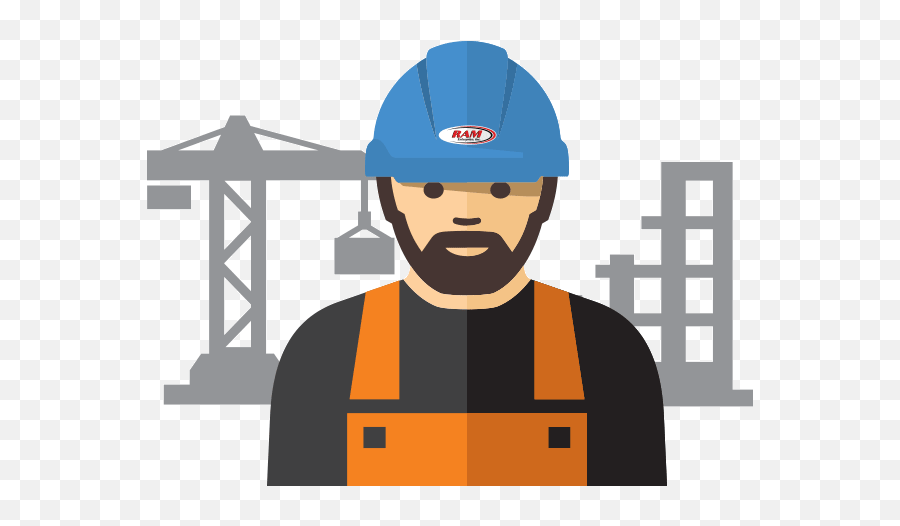 Download Hd Ram Construction Worker - Construction Worker Construction Worker Worker Icon Png,Ram Icon