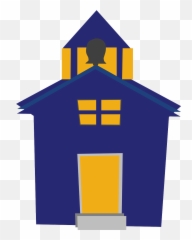 School Building Clip Art - ClipArt Best Clipart Blue House Cartoon png