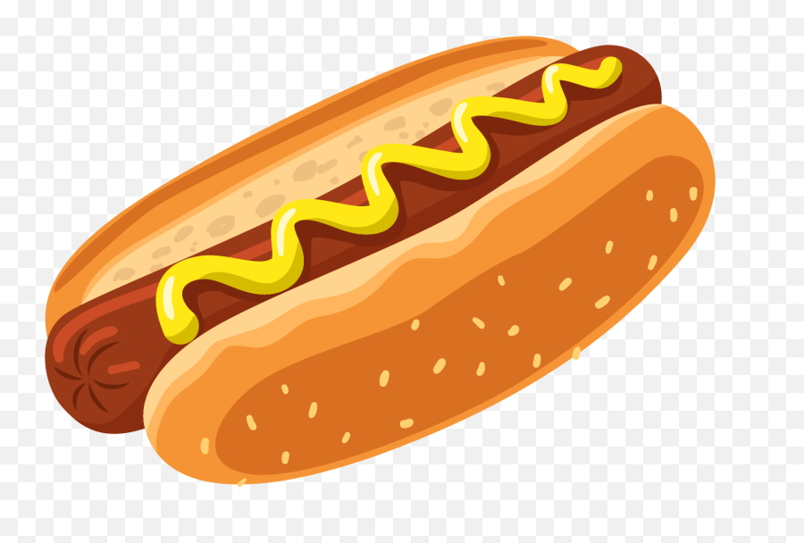 Hot Dog Fast Food Junk Corn - Hot Dog Clip Art Png,Corn Dog Png