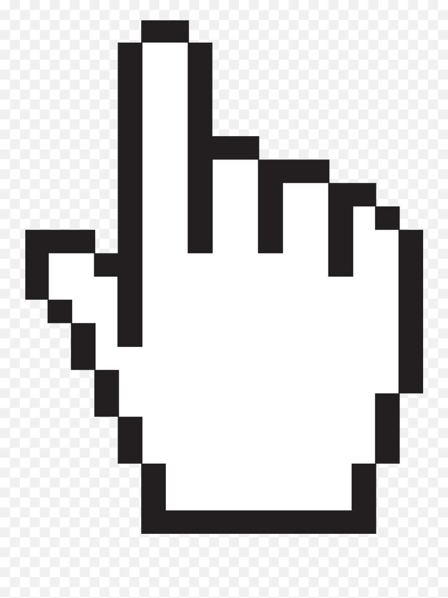Hand Cursor Vector - Free Vector Graphic On Pixabay Cursos Mouse Png,8bit Icon