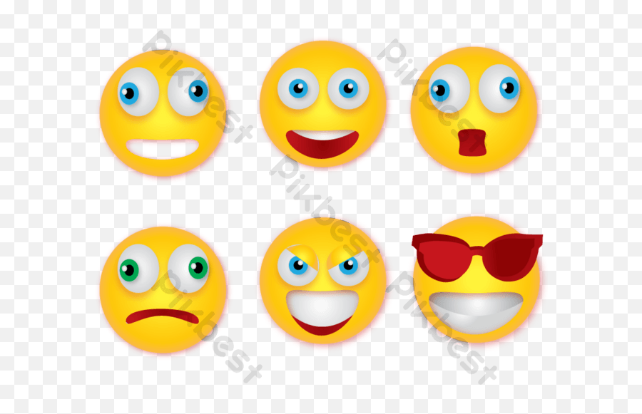 3d Emoji Yellow Png Illustration Images Eps Free - Happy,Emoji Icon Png
