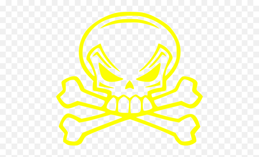 Yellow Skull 26 Icon - Free Yellow Skull Icons Png,Skull And Crossbones Icon