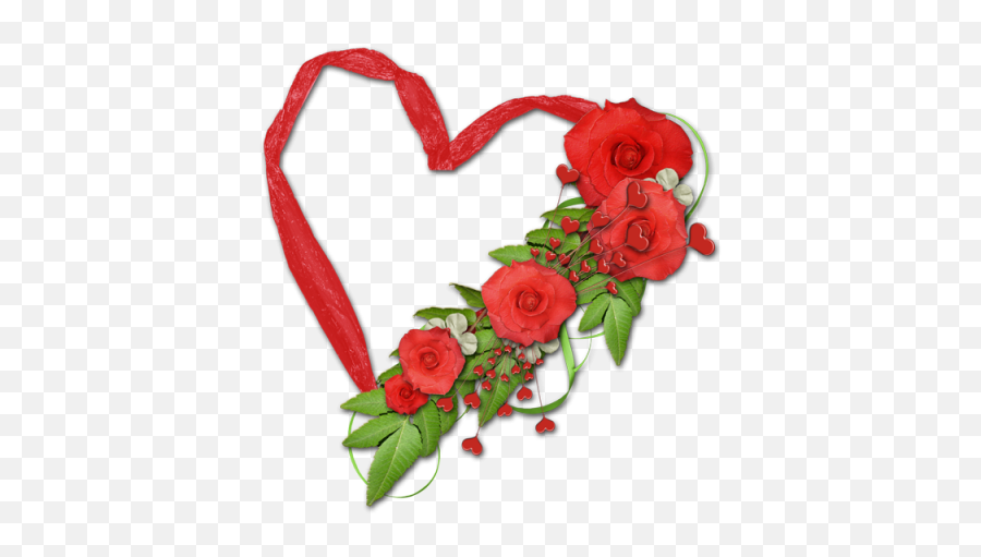 Heart With Roses Clipart Png - Floral Design,Rose Heart Png