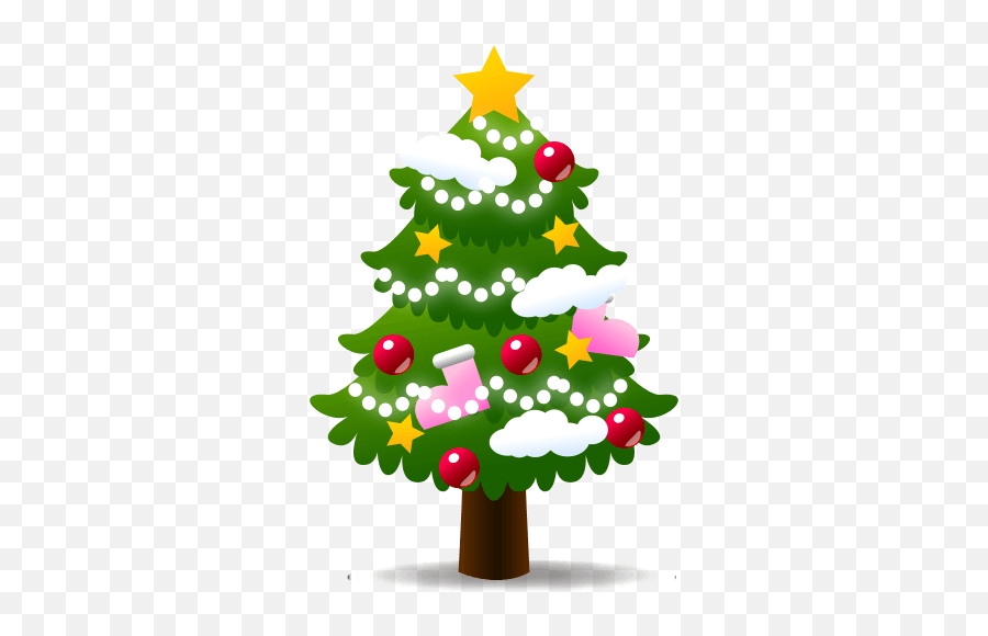 Large Xmas Tree Emoji Transparent Png - Stickpng Merry Christmas In Creole,Christmas Pngs