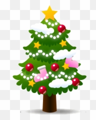Large Xmas Tree Emoji Transparent Png - StickPNG Merry Christmas In Creole