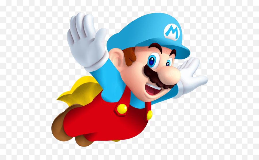 Ice Mario With Cape Transparent Png - Stickpng Mario Png,Mario Transparent