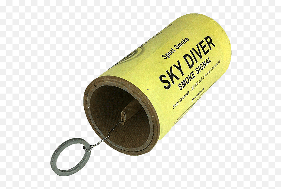 Sky Diver Smoke Grenade - Label Png,Smoke Trail Png
