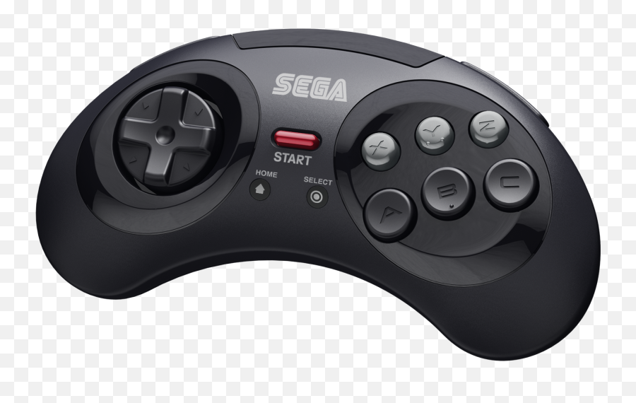 Sega Retro - Bit Sega Mega Drive 6button Pad Black 24ghz Megadrive 6 Button Pad Png,Sega Genesis Png