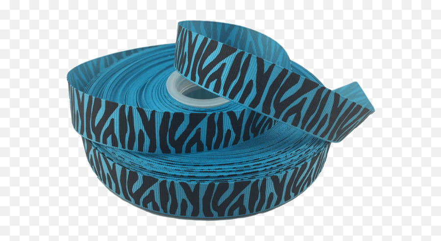 Blue Zebra Grosgrain Ribbon 78 - Tiger Striped Rqc Supply Couch Png,Tiger Stripes Png
