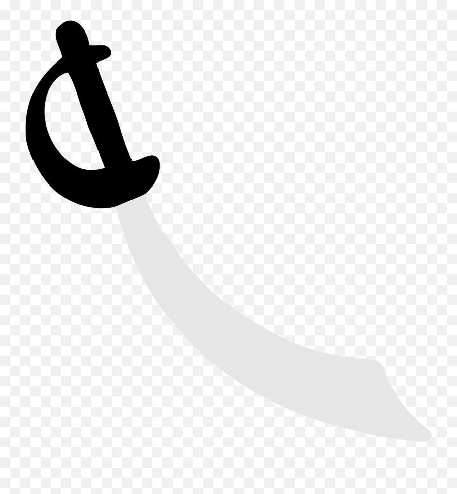 Cutlass Pirate Sword - Free Vector Graphic On Pixabay Clip Art Pirate Sword Png,Sword Logo Png
