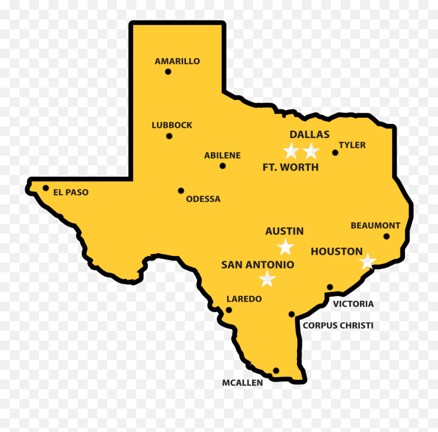 Claim Center Locations - Texas Outline Png,Texas Map Png