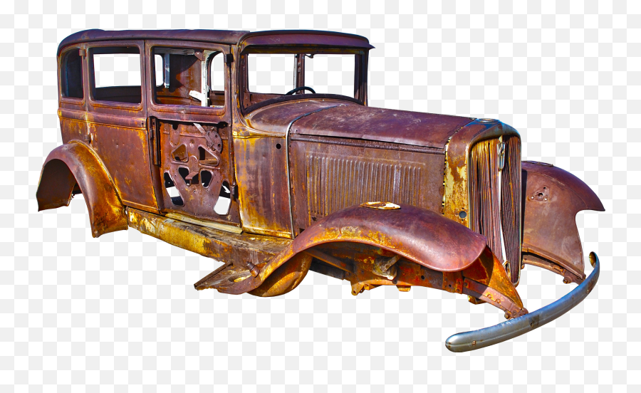 Vintage Car Png - Carro Quebrado E Enferrujado Png,Vintage Car Png