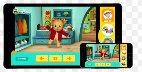 Download Ipad With Pbs Socal - Daniel Neighborhood Png,Daniel Tiger Png