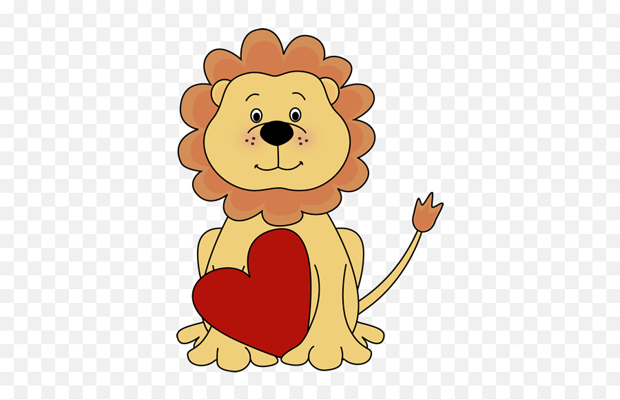 Best Lion Clipart For Kids 29101 - Clipartioncom Valentine Lion Clip Art Png,Lion Clipart Png