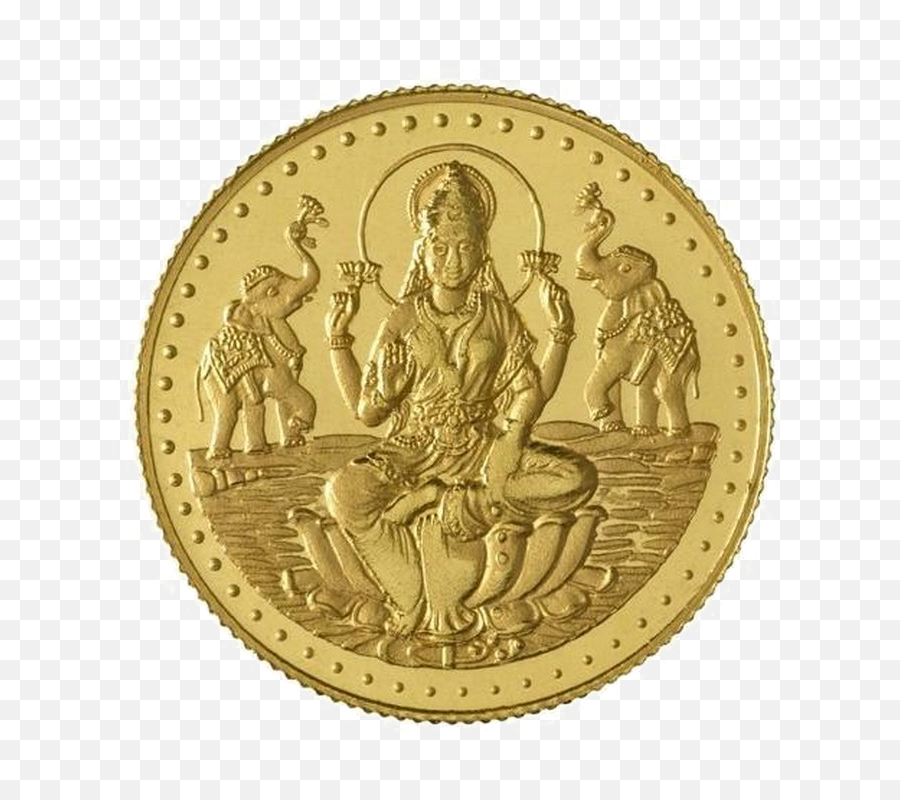 Gold Coins Png - Laxmi Devi Gold Coin,Gold Coins Png