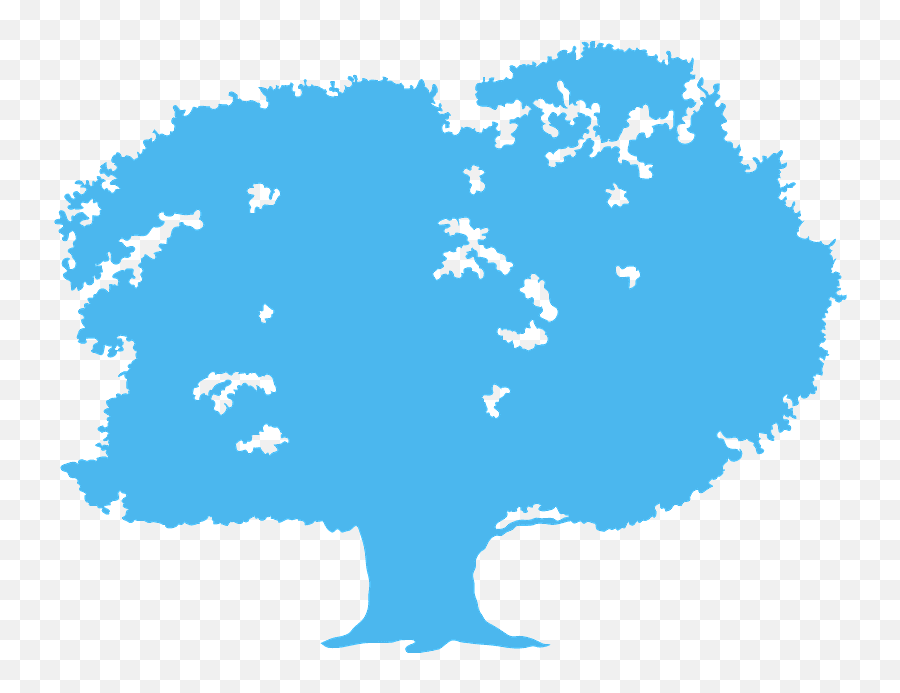 Oak Tree Silhouette - Illustration Png,Oak Tree Silhouette Png