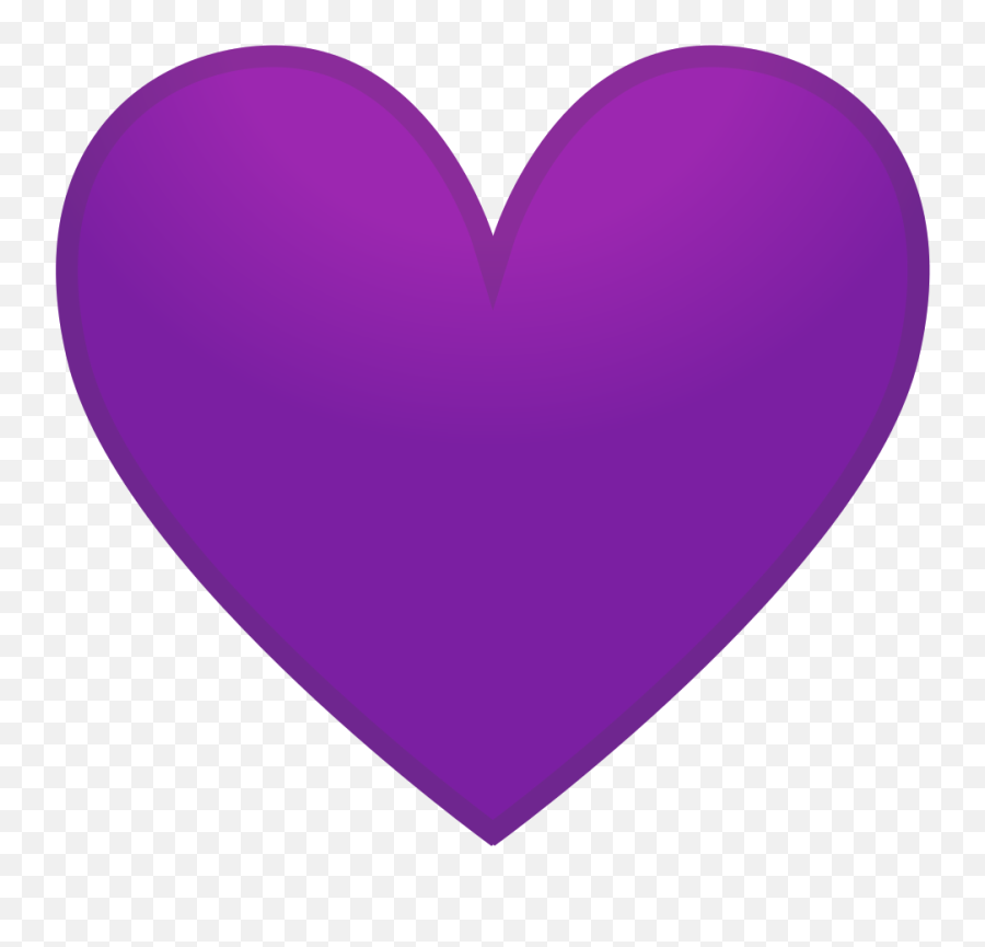 Purple Emoji Heart - Purple Heart Icon Png,Heart Emojis Png