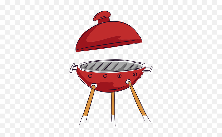 Red Bbq Grill Lid Open - Parrilla Png,Bbq Png