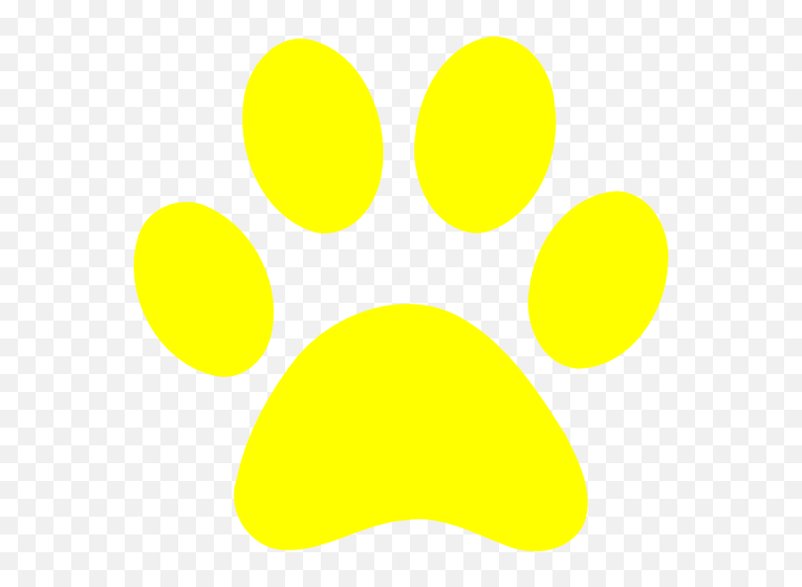 Pawprint Clipart Logo - Yellow Paw Print Png,Paw Print Logo