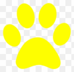 Pawprint Clipart Logo - Yellow Paw Print Png,Paw Print Logo