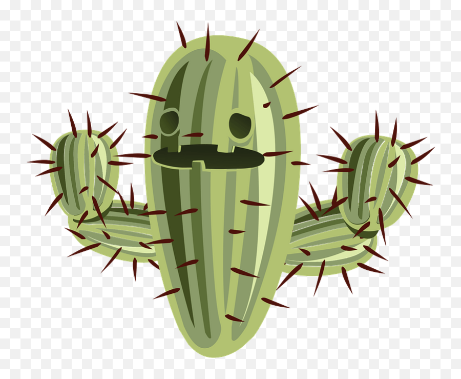 Cactus Face Clipart - Many 7s Are Between 0 100 Png,Cactus Transparent