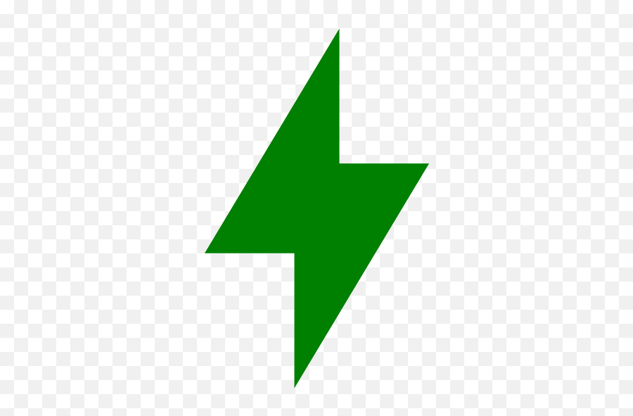 Green Bolt Icon - Free Green Lightning Bolt Icons Lightning Bolt Icon Dark Blue Png,Lightning Icon Png
