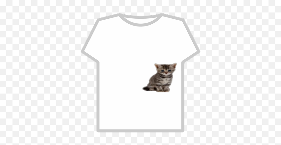 Transparent Kitten T - Shirt Roblox Short Sleeve Png,Kitten Transparent