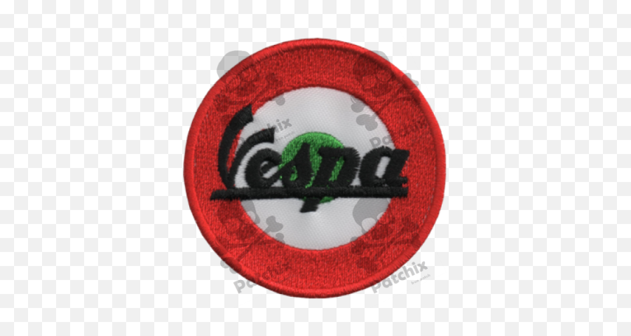 Embroidered Patch Vespa Logo - Embroidery Png,Vespa Logo